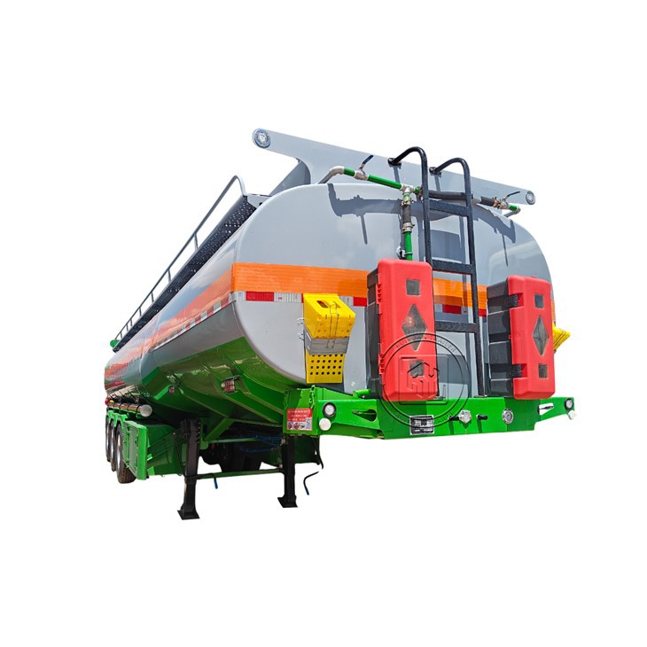 Three-axle Green Carbon Steel Tank Trailer
